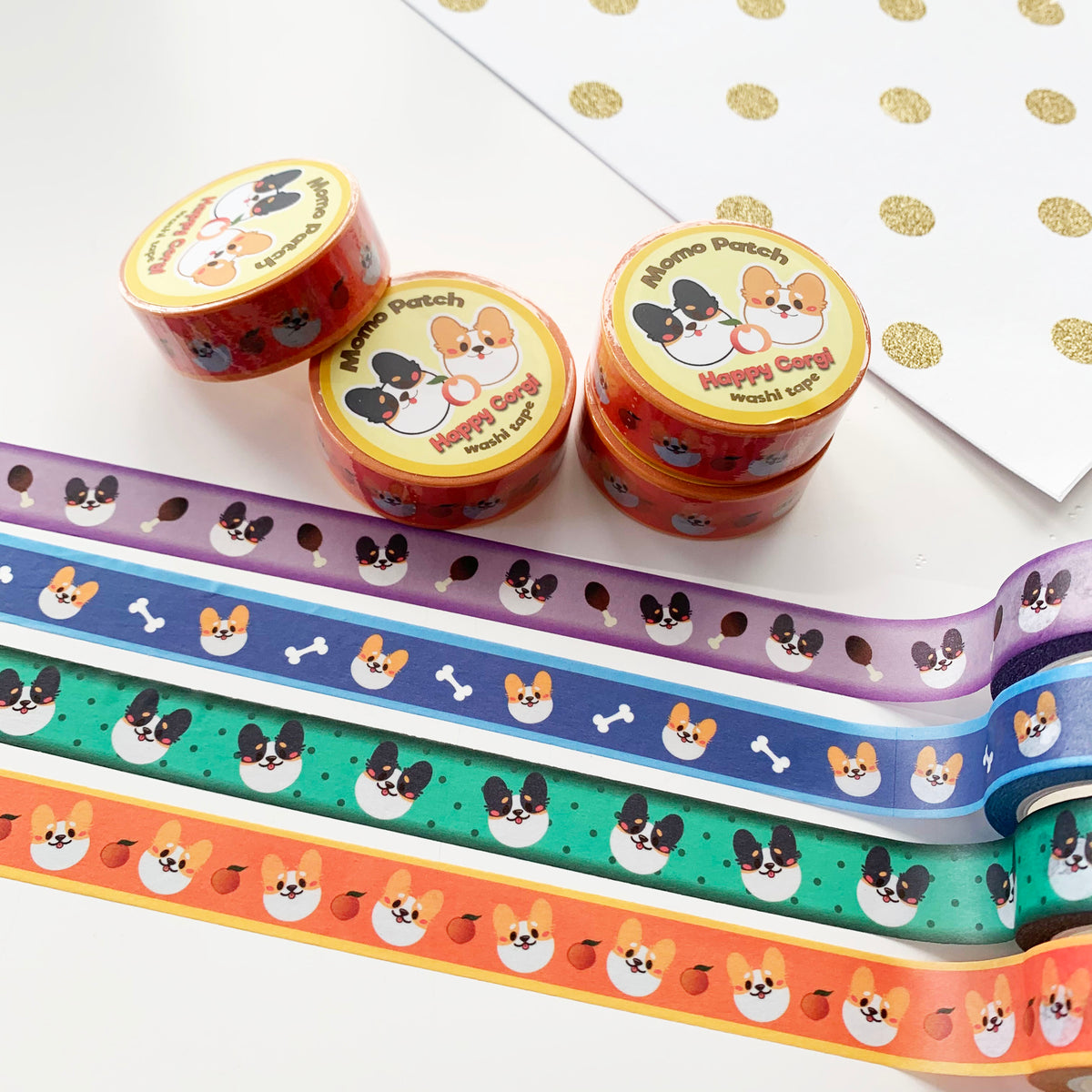 Happy Corgentine's Valentine Corgi Washi – Momo Patch